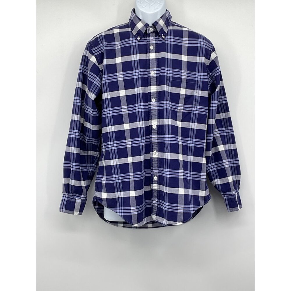 Brooks Brothers Regent Mens Large Plaid Long Sleeve Button-Down Shirt
